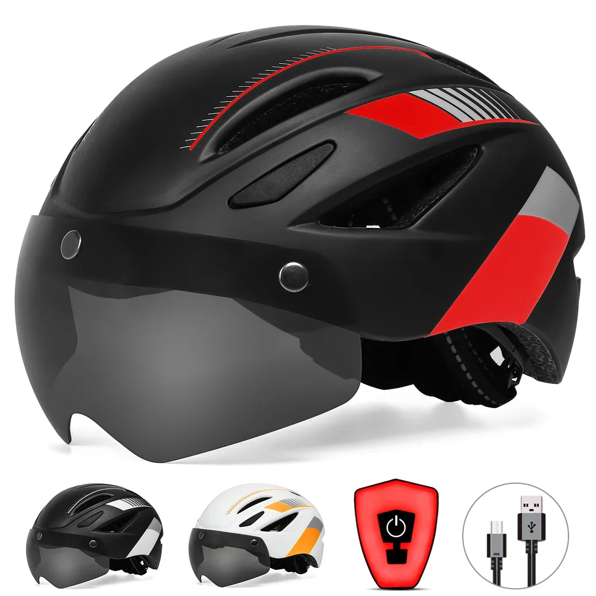 Congo Bike Helmet with Taillight