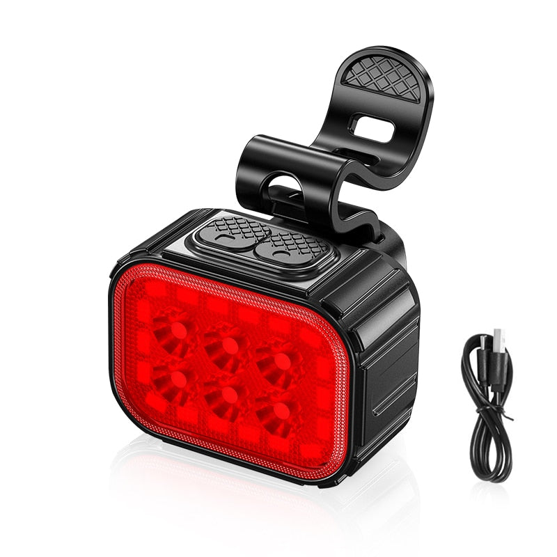 Q6 LED Bicycle Front Rear Lights