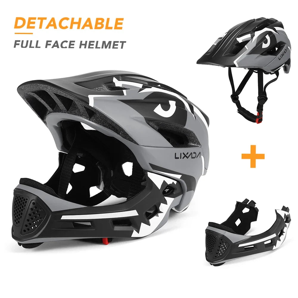 Kids Detachable Full Face Bike Helmet