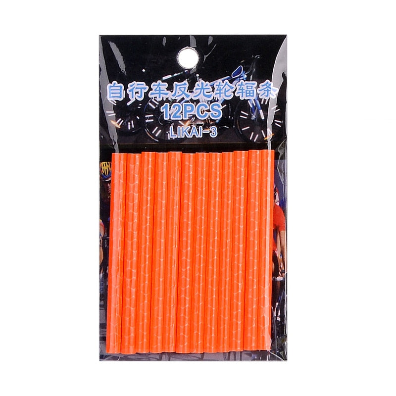 Reflective Spoke Sleeves (12pcs/bag)