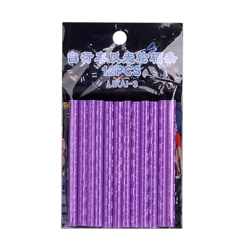 Reflective Spoke Sleeves (12pcs/bag)