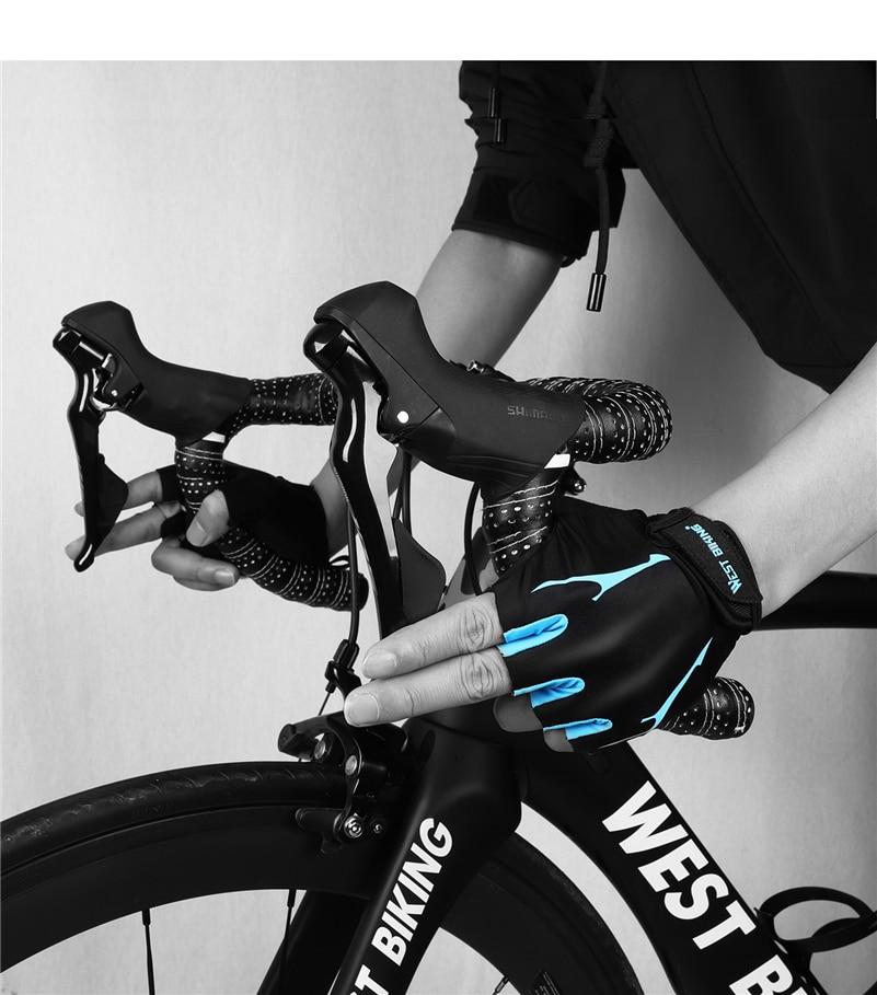 WEST BIKING Gel Padded Non-slip Cycling Gloves