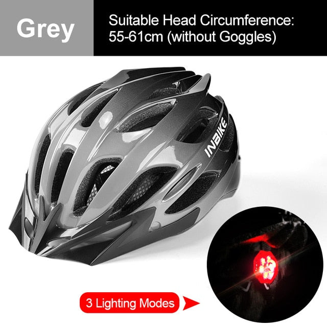 INBIKE Light Bicycle Helmet with Taillight