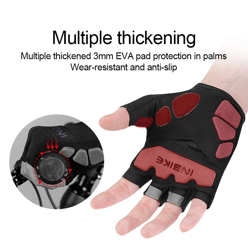 INBIKE Reflective Half Finger Cycling Gloves