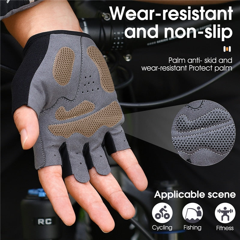 WB Half Finger Shockproof Cycling Gloves