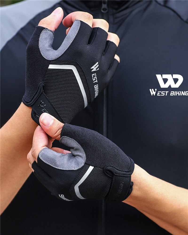 WB Half Finger Shockproof Cycling Gloves