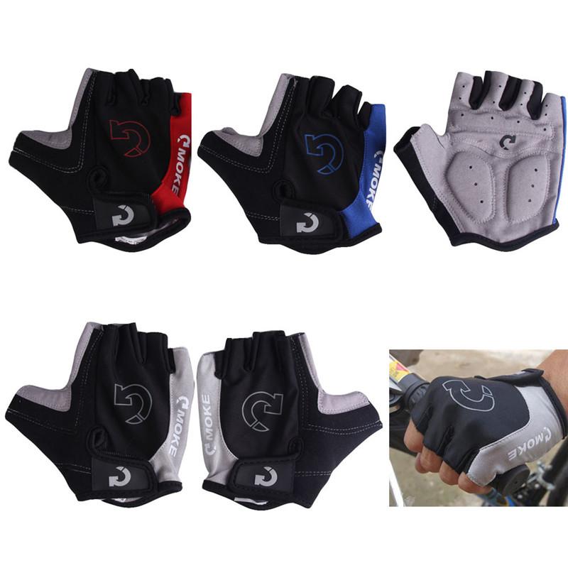 MOKE Gel Pad Half Finger Cycling Gloves