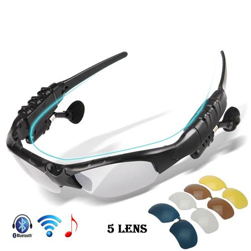 Bluetooth 5.0 Cycling Glasses With 5 Lenses