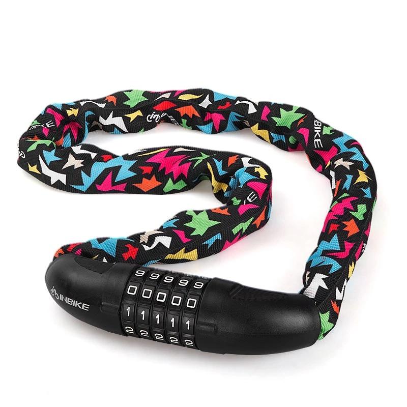 INBIKE 5 Digit Password Bike Chain Lock