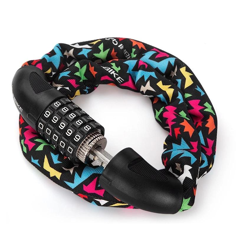 INBIKE 5 Digit Password Bike Chain Lock