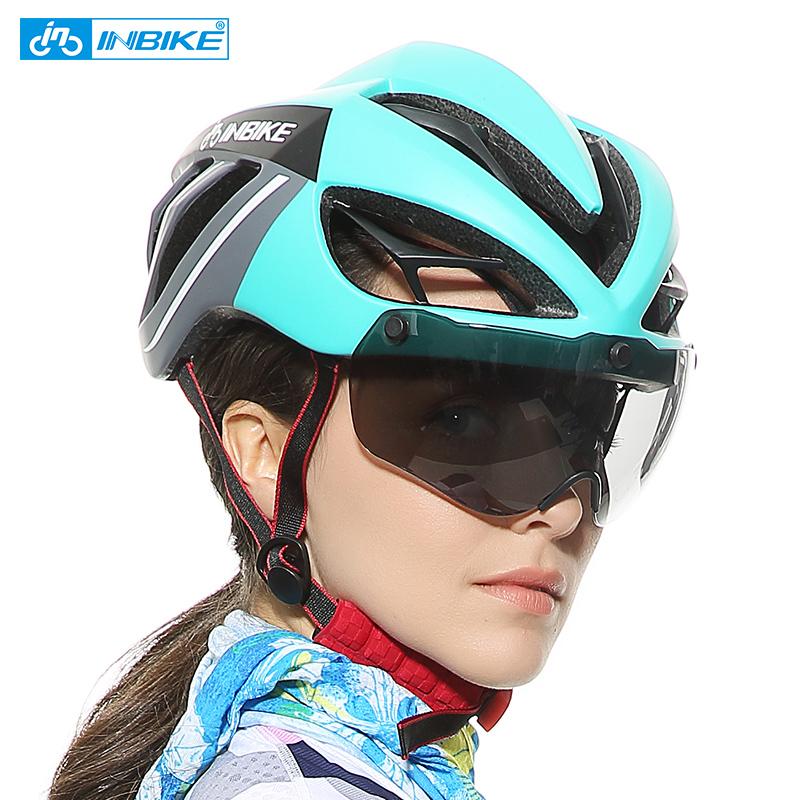 INBIKE Mountain Road Bike Cycling Safe Helmet with Magnetic Goggles