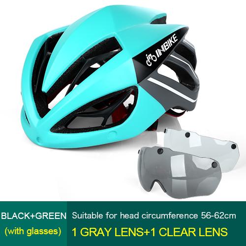 INBIKE Mountain Road Bike Cycling Safe Helmet with Magnetic Goggles