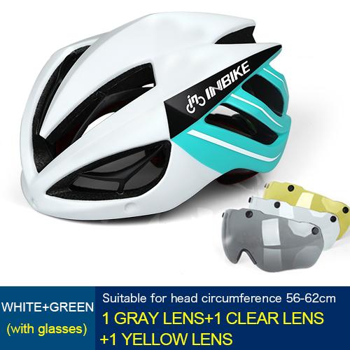 INBIKE Mountain Road Bike Cycling Safe Helmet with Magnetic Goggles