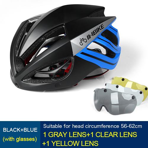 INBIKE Mountain Road Bike Cycling Safe Helmet with Magnetic Goggles