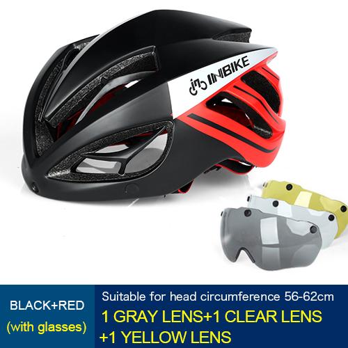 INBIKE Mountain Road Bike Cycling Safe Helmet with Magnetic Goggles