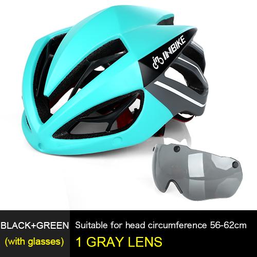 INBIKE Mountain Road Bike Cycling Safe Helmet with Magnetic Goggles