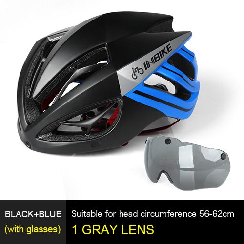INBIKE Mountain Road Bike Cycling Safe Helmet with Magnetic Goggles