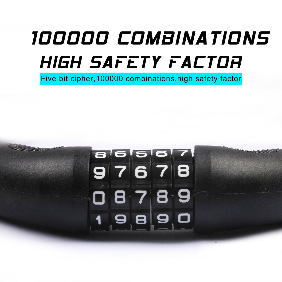 WEST BIKING Digital Bike Chain Lock